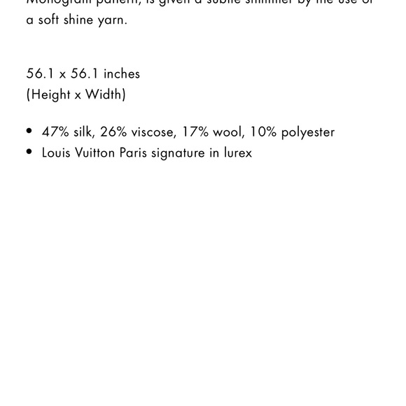 Louis Vuitton Monogram Shine Shawl - Picture 10 of 10